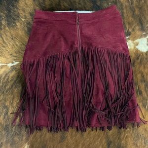 Rockin C western fringe skirt